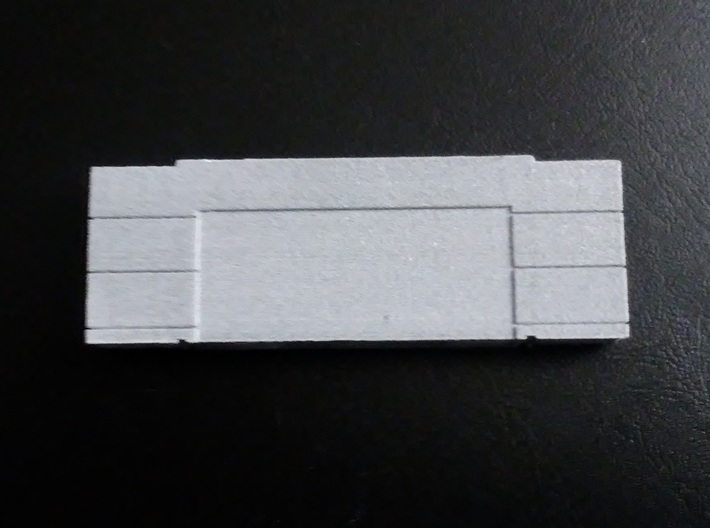 Solid SNES classi mini cartridge 3d printed Metallic Plastic