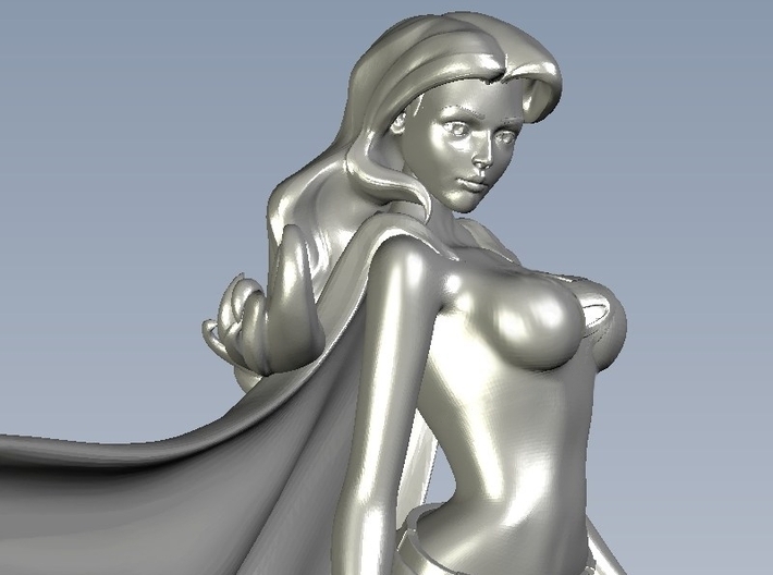 1/24 scale Supergirl superheroine figure 3d printed 