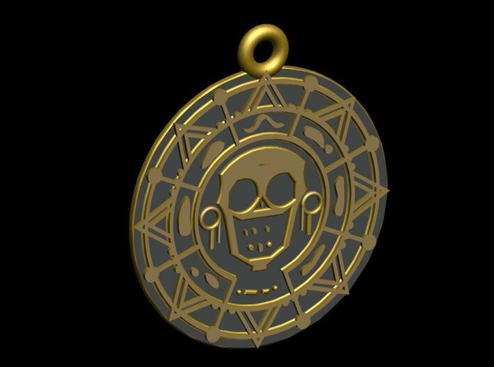 Pirate Gold Medallion 3d printed Add a caption...