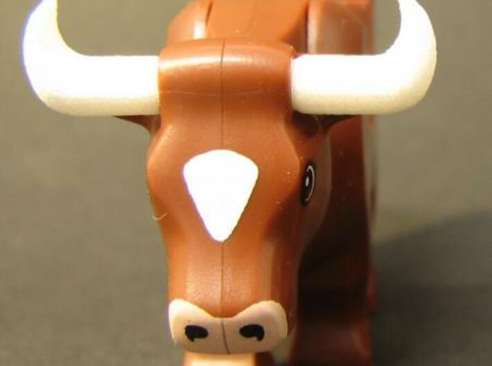 Cow's Longhorns 3d printed