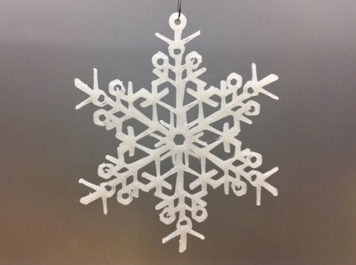 DII Snowflake Print Ornament Storage Large