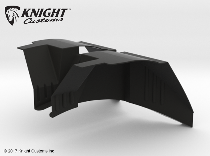 AJ50001 SCX10 II JK &amp; G6 body Inner Fender FRONT 3d printed Parts as they come from Shapeways
