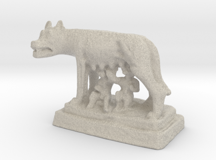 Capitoline Wolf - Romulus and Remus 3d printed