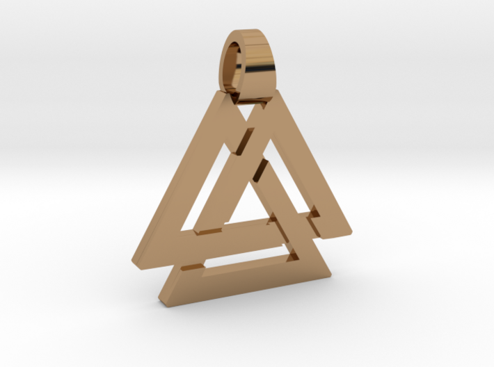 Triple triangle [pendant] 3d printed