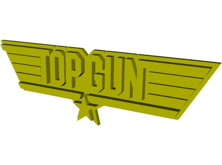 US Navy &quot;TopGun&quot; Fighter Weapons School logo 3d printed