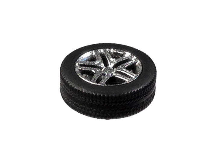 1/87 Car tyres "SUV" - wheels with profile 3d printed SUV tires with AMG rims