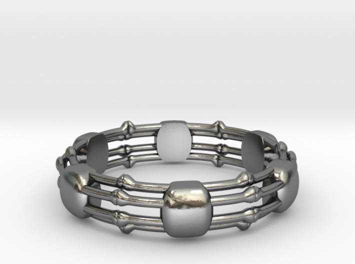 Skeletonema Diatom Ring 3d printed 