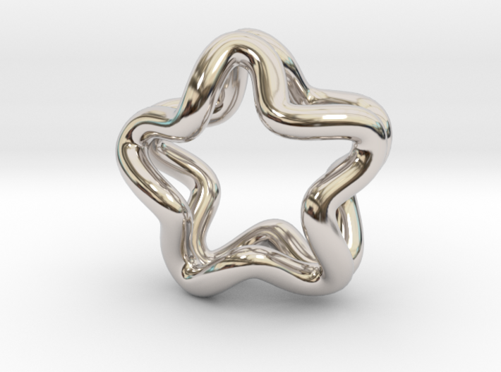 Double star ring 3d printed