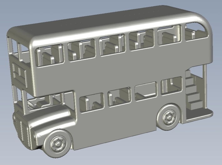 1/350 scale AEC Routemaster double-decker bus x 2 3d printed 