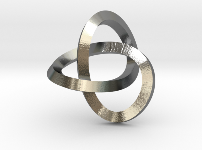 Knotted Mobius Band (small) 3d printed 