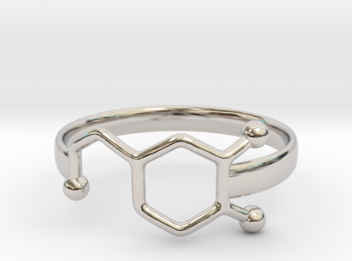 Dopamine ring: size 7.5 3d printed