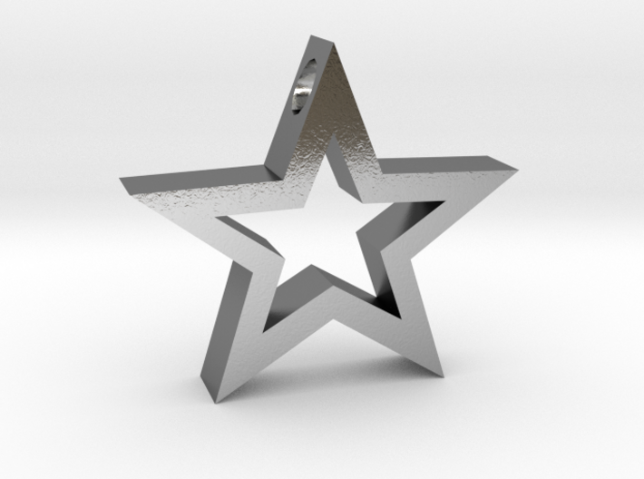 Star pendant. 3d printed