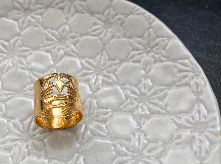 3 Fearless Warriors ring size 6 (M) 3d printed