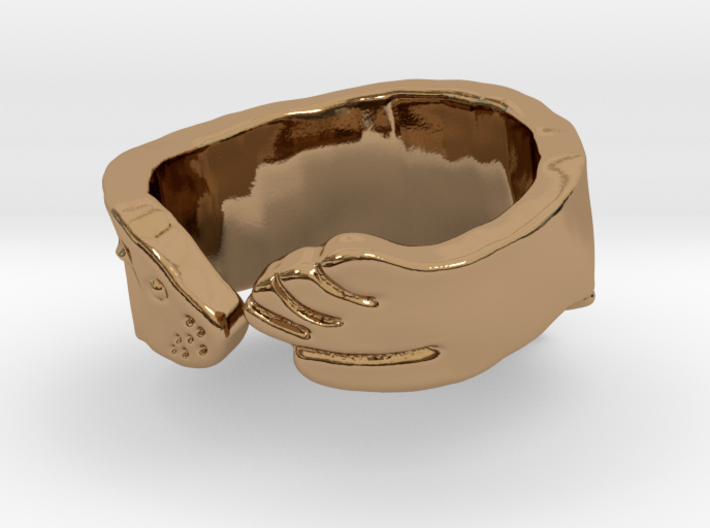 Sea Lion Ring - Size 9 3d printed