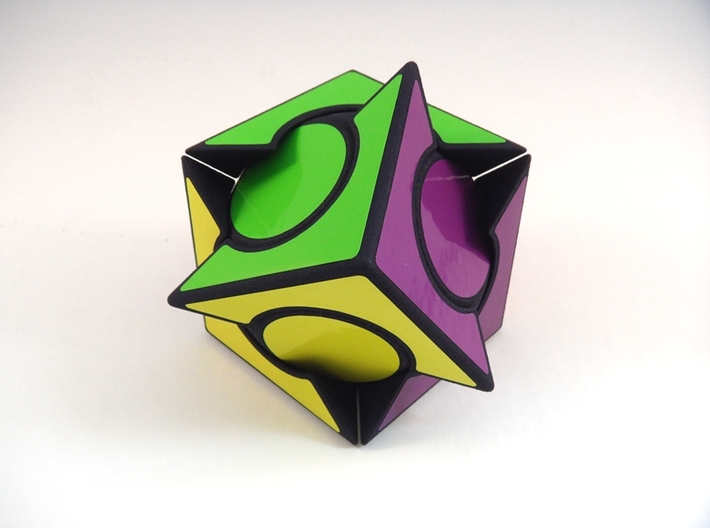 Six Spot Cube 3d printed Mid-Turn