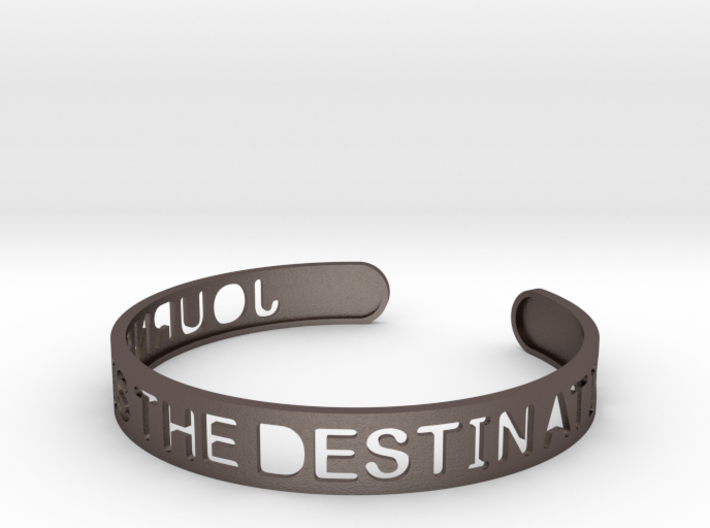 The Journey Is The Destination (TM) Bangle 3d printed