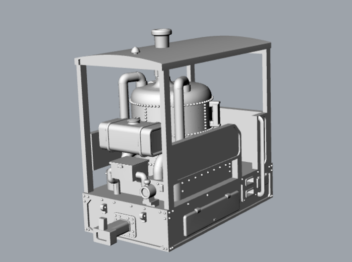 Vertical Boiler steam loco H0e/H0n30 3d printed 