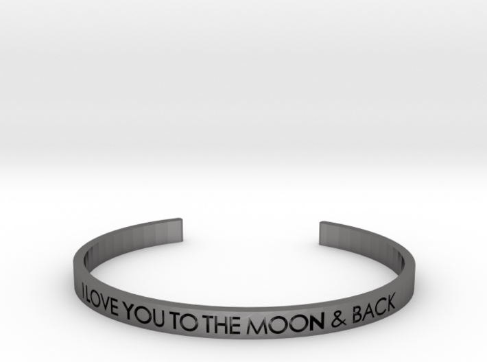 Love You to The Moon &amp; Back Bracelet 3d printed