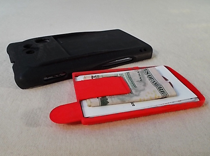 Slim Wallet 3d printed Slim Wallet shown in Red on the NOTE 1