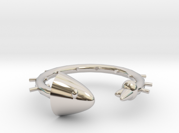 Fish bone bracelet 3d printed