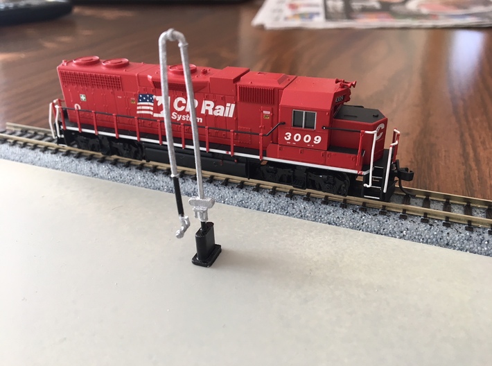 'N Scale' - Train Engine Filling Pump 3d printed 