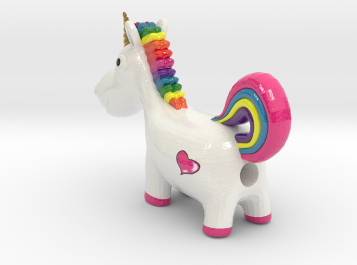 unicorn pencil holder 3d printed