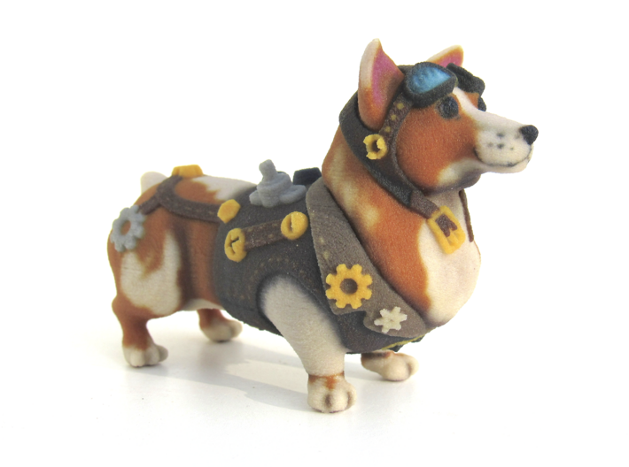 Steampunk Corgi 3d printed