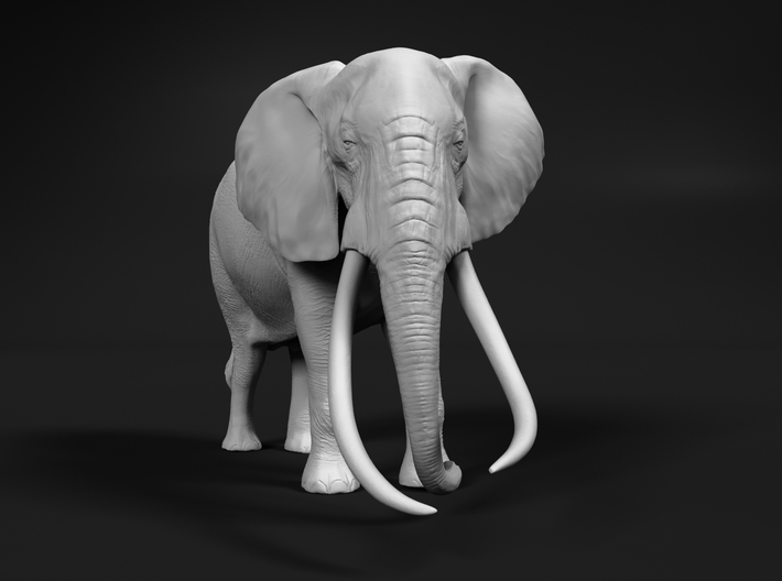 African Bush Elephant 1:48 Tusker Bull Satao 3d printed
