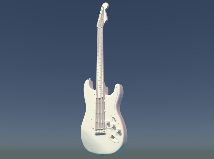 Fender Stratocaster, Scale 1:6 3d printed 