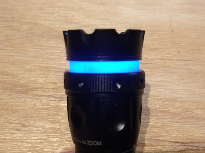 Coupler for Nebo REDLINE LED Flashlight - Bumpy 3d printed 