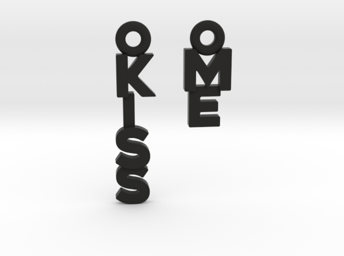 "Kiss me" - A special message for a special date 3d printed 