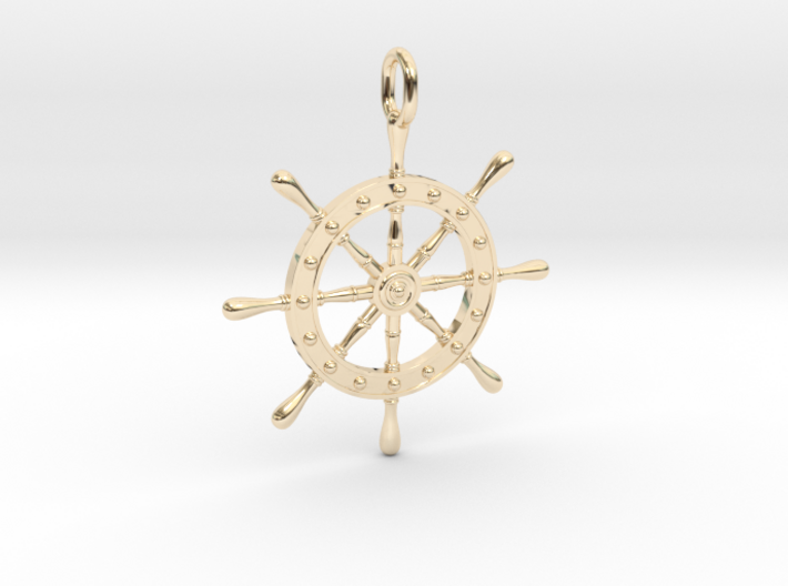 Boat Steering Wheel 3d printed