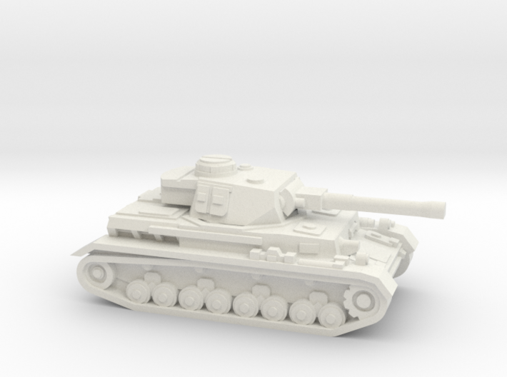 Panzer IV ausf H 1/144, W/O skirts 3d printed