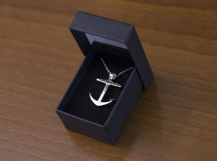 Boat anchor [pendant] 3d printed 