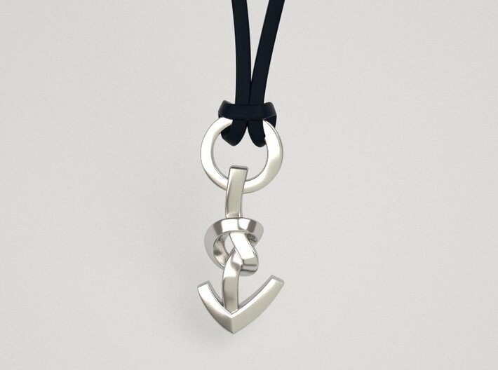 Knotted Mars pendant - original 3d printed 
