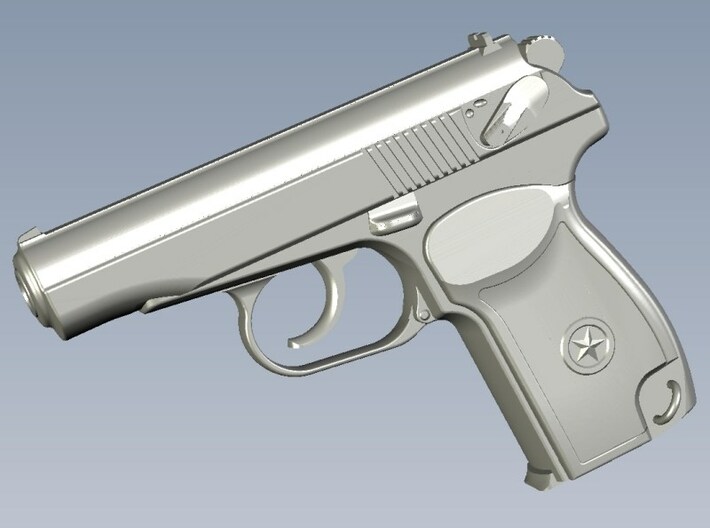 1/25 scale USSR KGB Makarov pistols x 3 3d printed