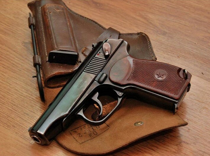 1/24 scale USSR KGB Makarov pistols x 3 3d printed 