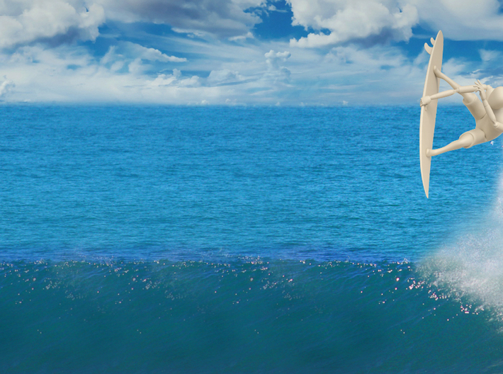 Miniman Surfer 3d printed 