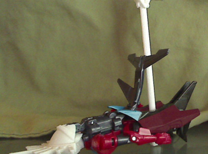 Mistress of Flame back armor 3d printed cybertronian sailboat alt mode