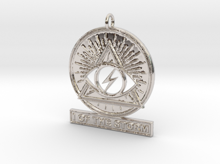 I OF THE STORM Pendant 3d printed
