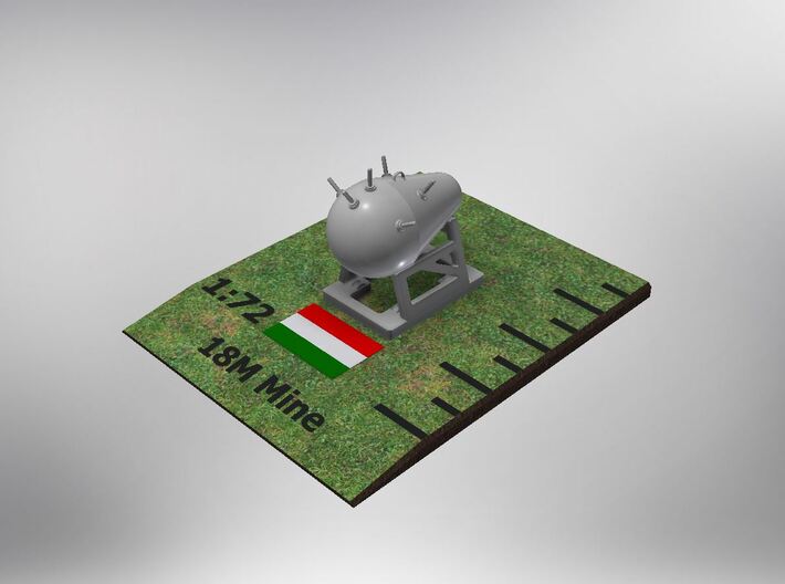 1/72nd (20 mm) scale Hungarian 18M Mine (4 pieces) 3d printed