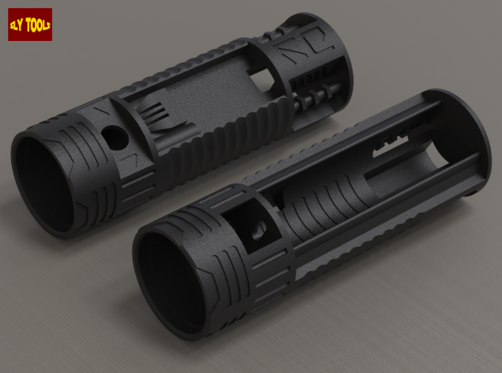 Universal UltraSabers Chassis (32.8mm+ ID) 3d printed Universal UltraSabers Chassis, both sides