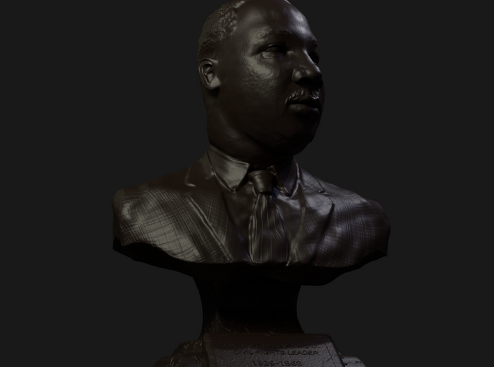 3.5 Inch miniature hand sculpted bust of Rev. Dr. 3d printed