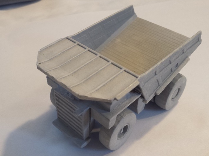CAT 797B Mine Haul Truck 1:160 Scale 3d printed One coat of primer to smooth surface