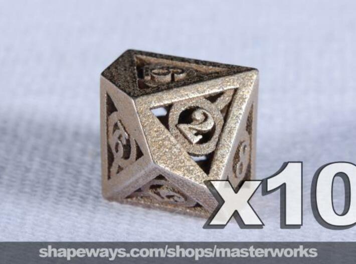 Deathly Hallows 10d10 Set 3d printed Stainless Steel