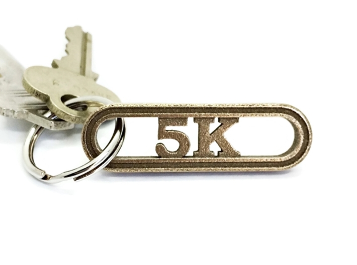 5K Keychain Running Gift 3d printed Keychain for Runners - 5K Keychain