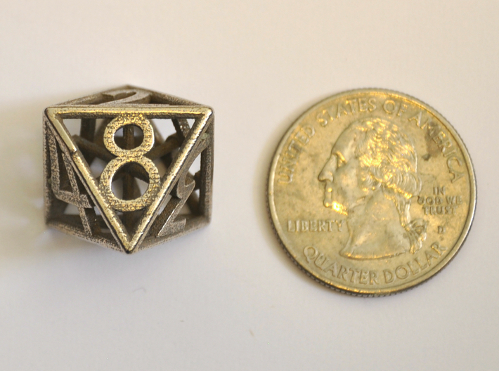 D8 Balanced - Numbers Only 3d printed 