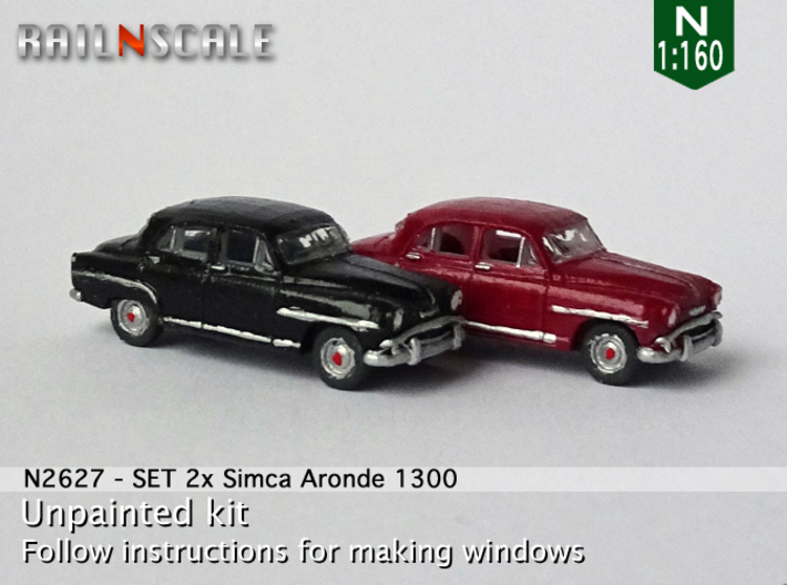 SET 2x Simca Aronde 1300 (N 1:160) 3d printed