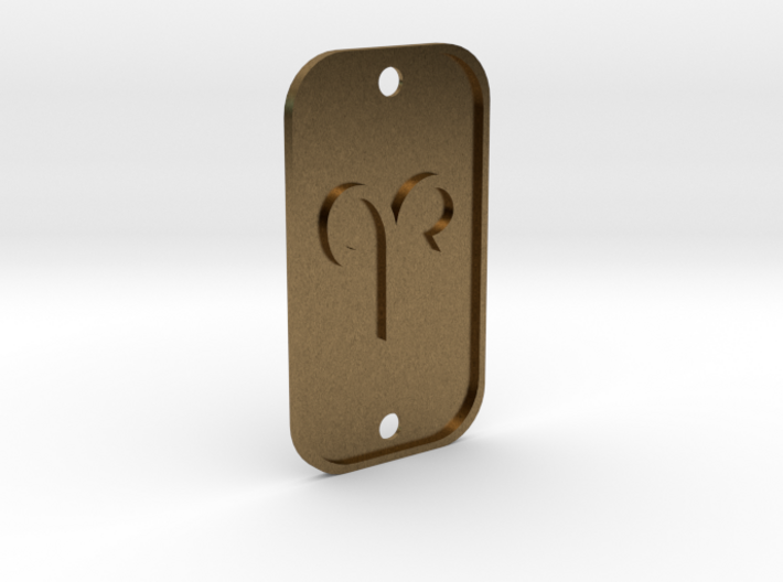 Aries (The Ram) DogTag V1 3d printed