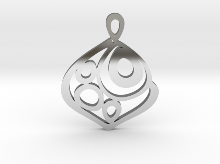 &quot;One becomes three&quot; Pendant 3d printed